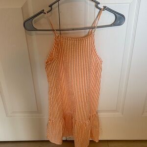 H&M Orange and White Striped Camisole